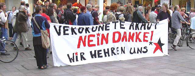 'Verordnete Armut, nein danke!'