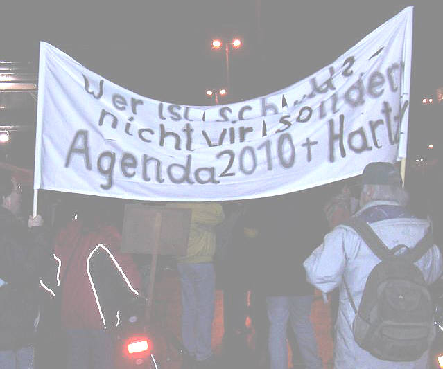 'Wer ist schuld? Nicht wir, sondern Agenda 2010 und Hartz IV!'