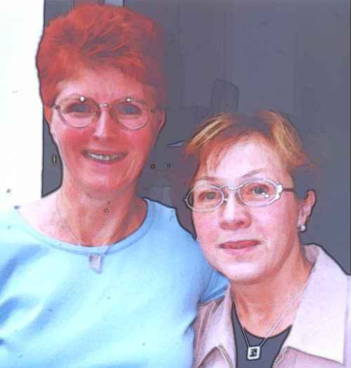 Hannelore Riedel und Gudrun Binder
