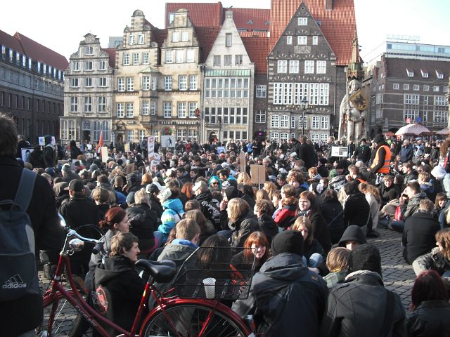 Anti-Acta-Demo in Bremen am 25. Februar 2012