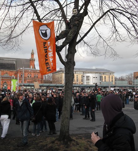 Anti-Acta-Demo in Bremen am 25. Februar 2012