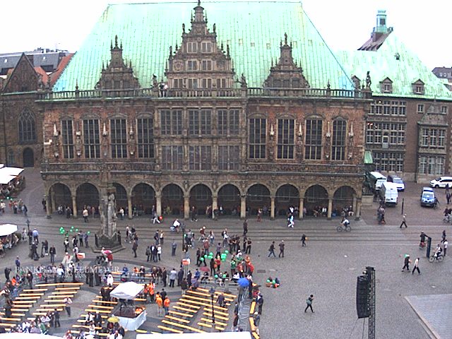 Wahlkampfauftritt von Angela Merkel 
in Bremen am 15. August 2013