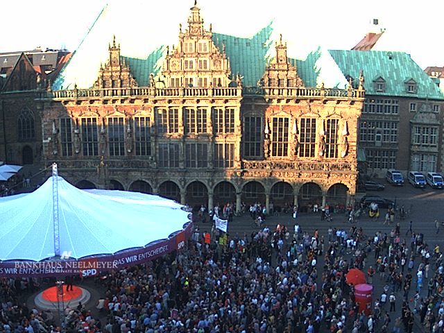 Wahlkampfauftritt von Peer Steinbrück 
in Bremen am 28. August 2013