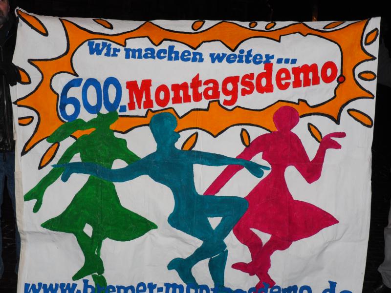 600. Bremer Montagsdemo am 16. Januar 2017