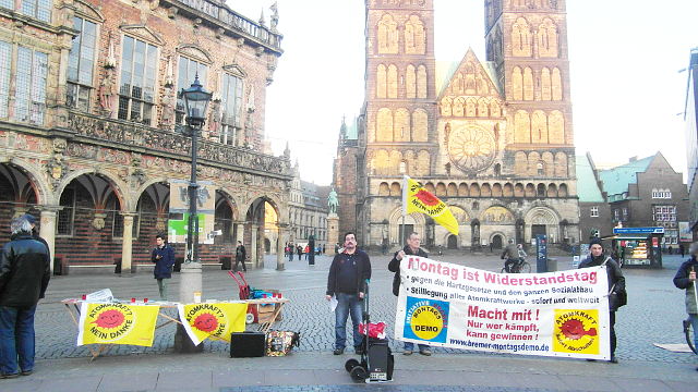 608. Bremer Montagsdemo am Fukushima-Gedenktag