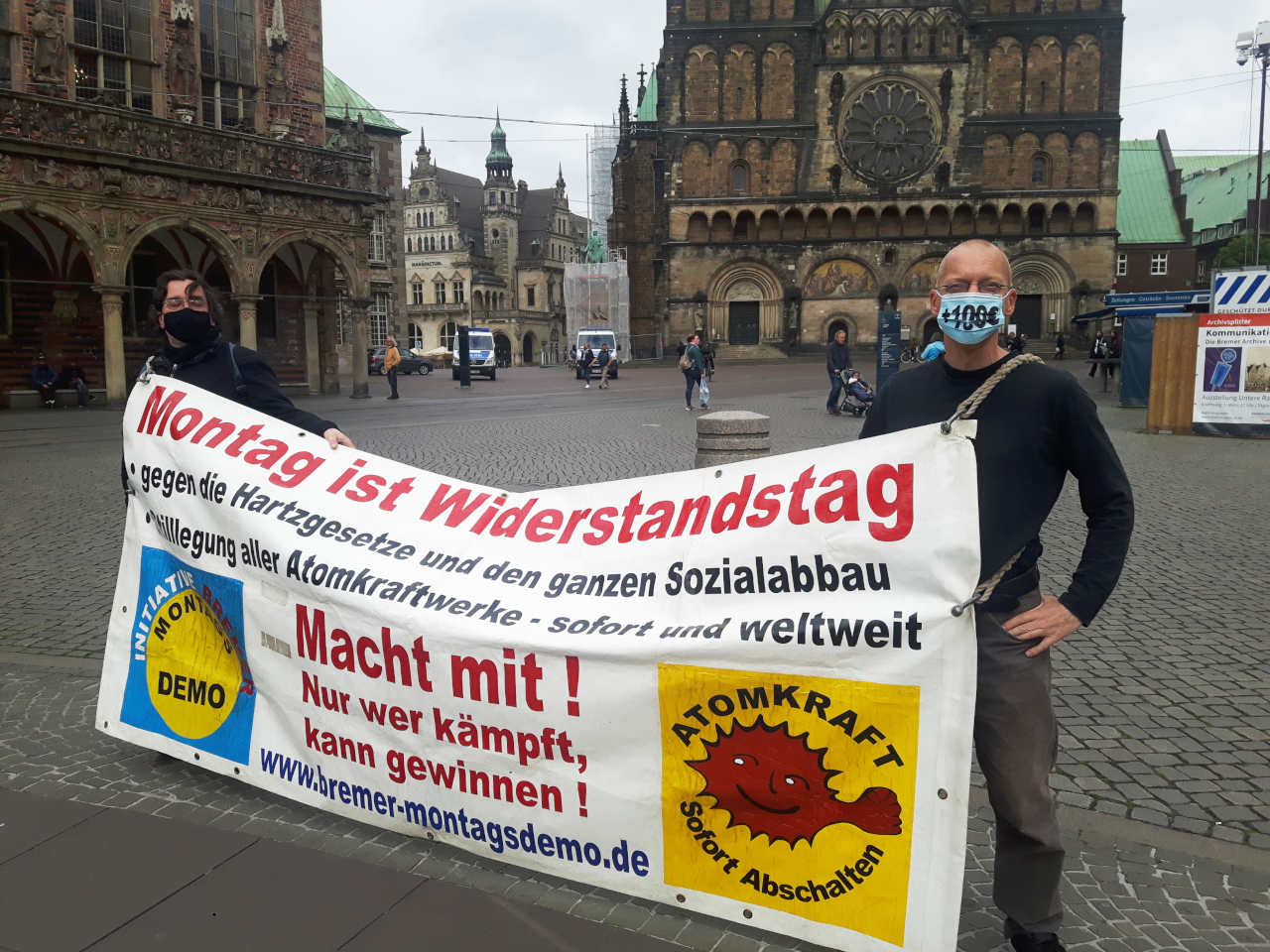 Bremer Montagsdemo, 25. Mai 2020 (Foto: Harald Braun)