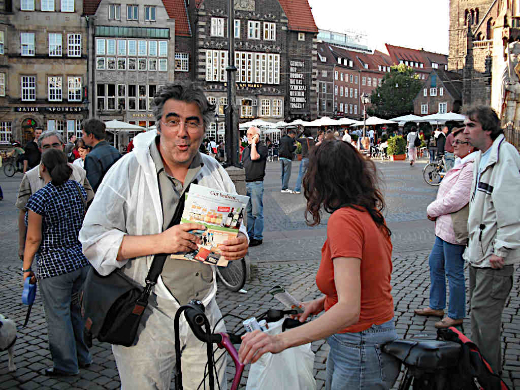 Uwe Jahn auf einer Demonstration gegen Castor-Atommll-Transporte am 31. August 2009